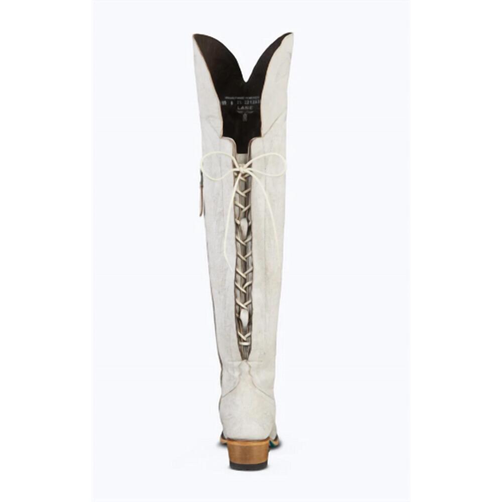 NEW LANE BOOTS women's lexington over the knee boot in ceramic crackle - Picture 4 of 6